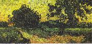 Vincent Van Gogh Landscape with Castle Auvers at Sunset France oil painting artist